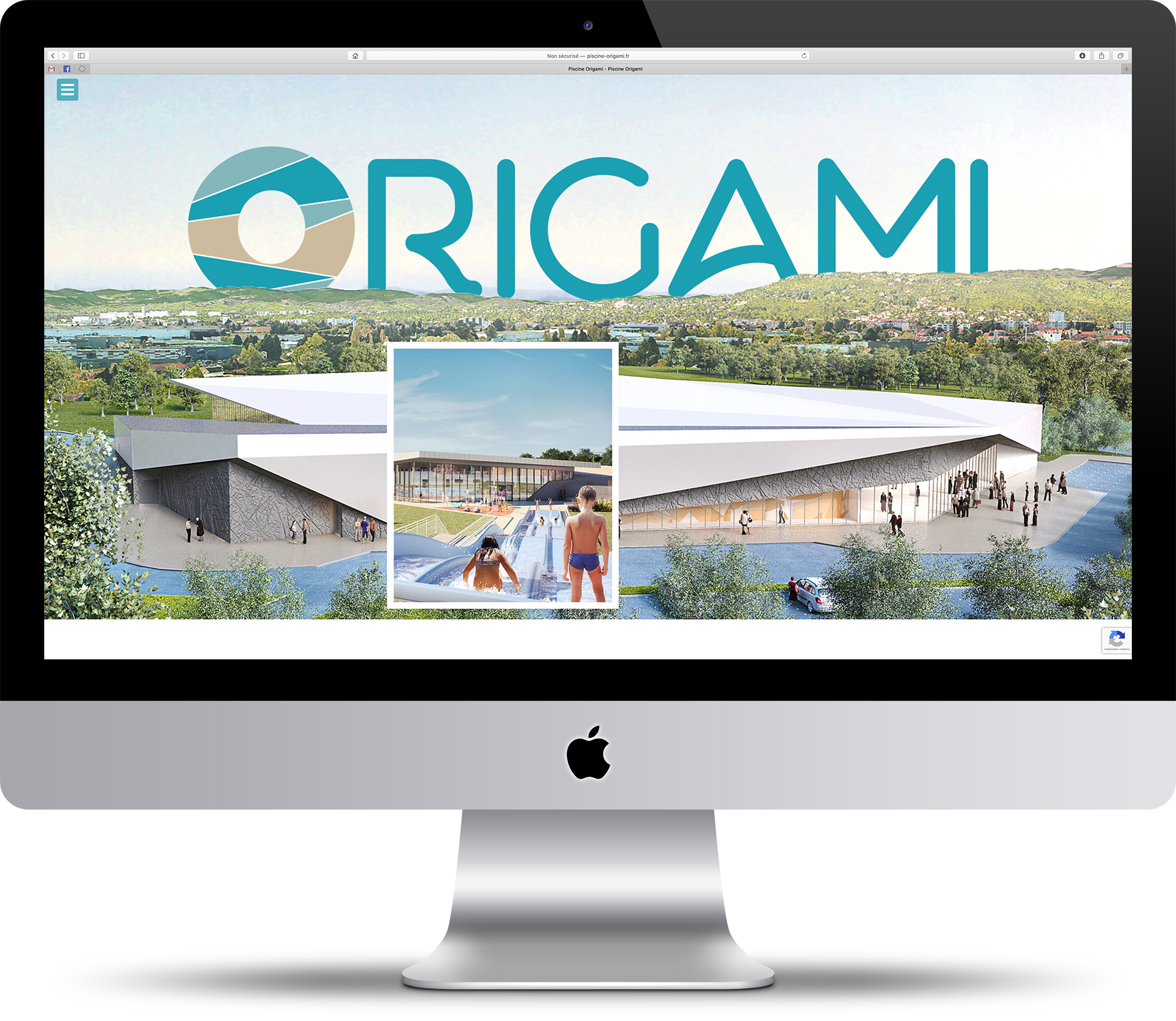 Site internet de la piscine Origami