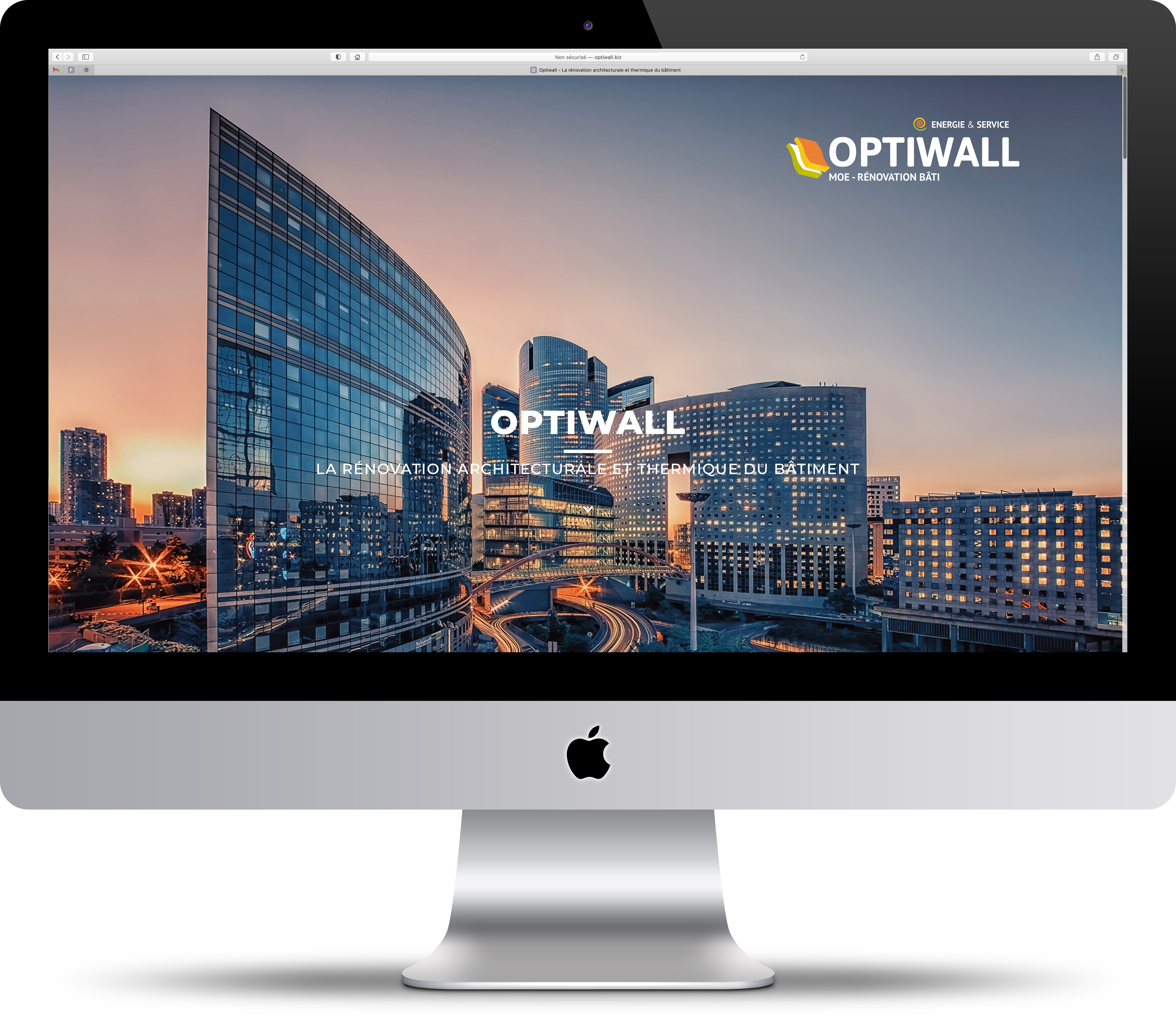 Site Optiwall - accueil